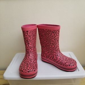 Havaianas leopard print rain boots